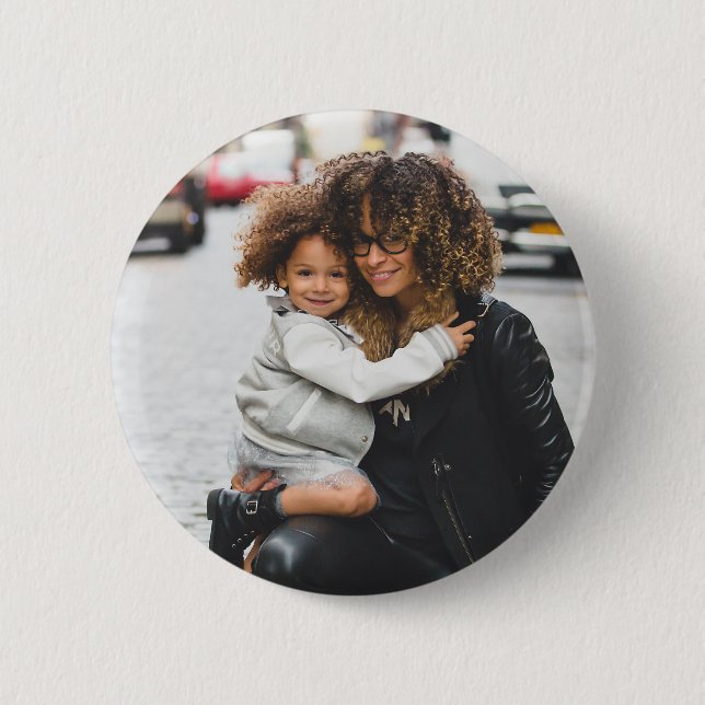 Custom Photo 6 Cm Round Badge (Front)