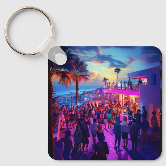 Custom Photo Add Your Own Add Your Favourite photo Key Ring (Front)