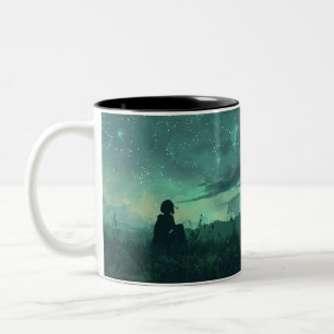 Custom Photo  (Add Your Own Photo and/or text) Two-Tone Coffee Mug
