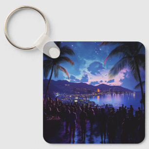Custom Photo Add Your Own Photo Modern Simple Key Ring