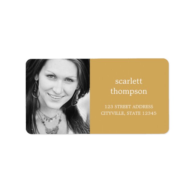 Custom Photo Address Label (Front)