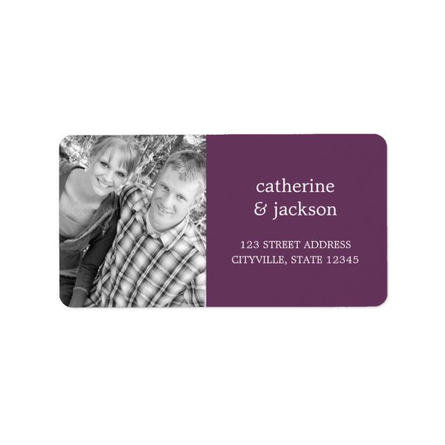 Custom Photo Address Label (Front)