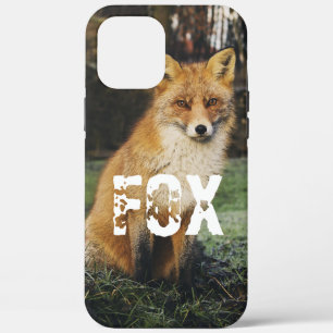 Custom photo adorable animal Fox cute nature green iPhone 12 Pro Max Case
