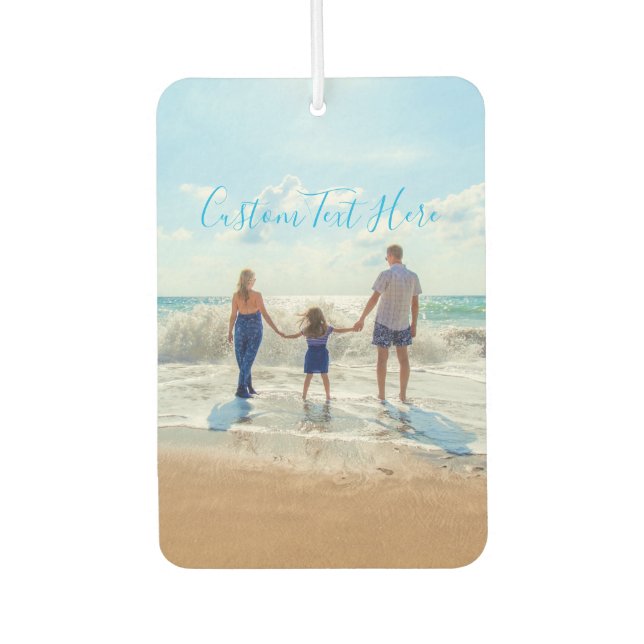 Custom Photo Air Freshener Your Photos and Text (Front)