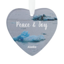Custom Photo Alaska Icebergs Keepsake Souvenir