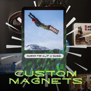 Custom Photo and Caption Flexible Magnet