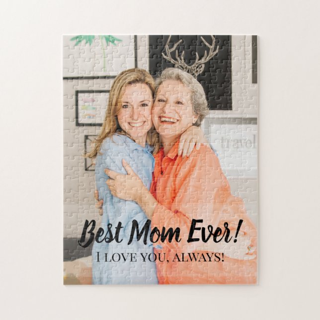 Custom Photo and Message Jigsaw Puzzle (Vertical)