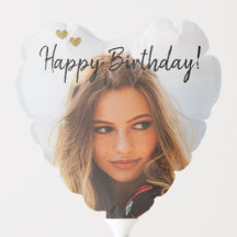 Custom Photo and Name Birthday Heart