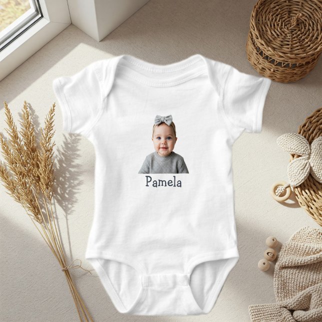 Custom photo and Name Design Baby Bodysuit (Creator Uploaded)