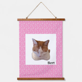 Custom Photo and Name Japanese Scroll Hanging Tapestry