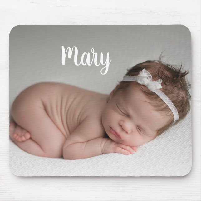 Custom photo and name mouse pad personalized (Front)