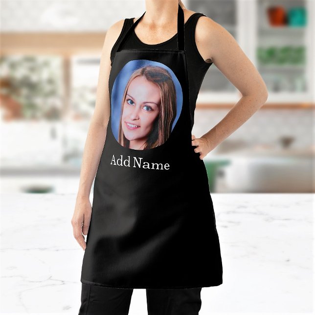 Custom Photo and Name Personalised Adult Apron (Creator Uploaded)
