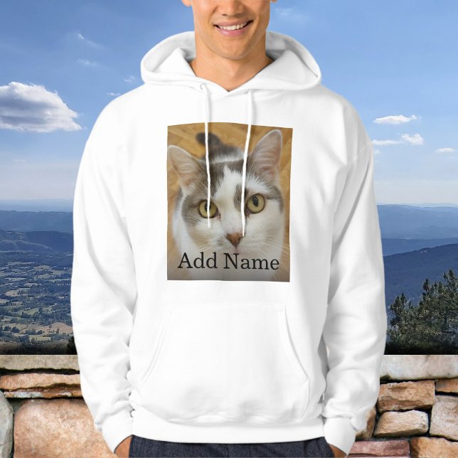 Custom Photo and Name Personalised Hoodie (Creator Uploaded)