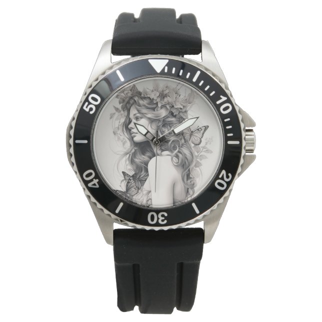 Custom Photo and Name Personalised Hoodie Watch (Front)