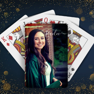 Custom Photo and Name Personalised Playing Cards