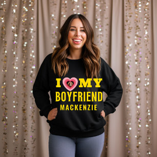 Custom Photo and Name Personalised Valentine Gifts Sweatshirt