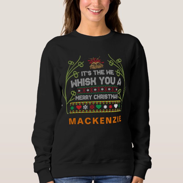 Custom Photo and Name Personalised Womens Funny Sweatshirt (Front)