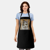 Custom Photo and Name Personalized Adult Apron (Worn)