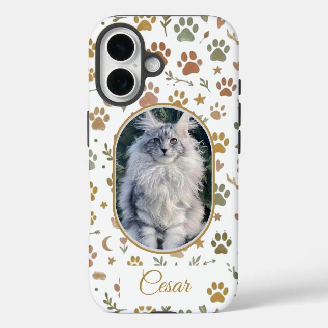 Custom Photo and Name Pet Memorial Phone Case (Back)