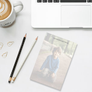 Custom Photo and Name Post-it Notes