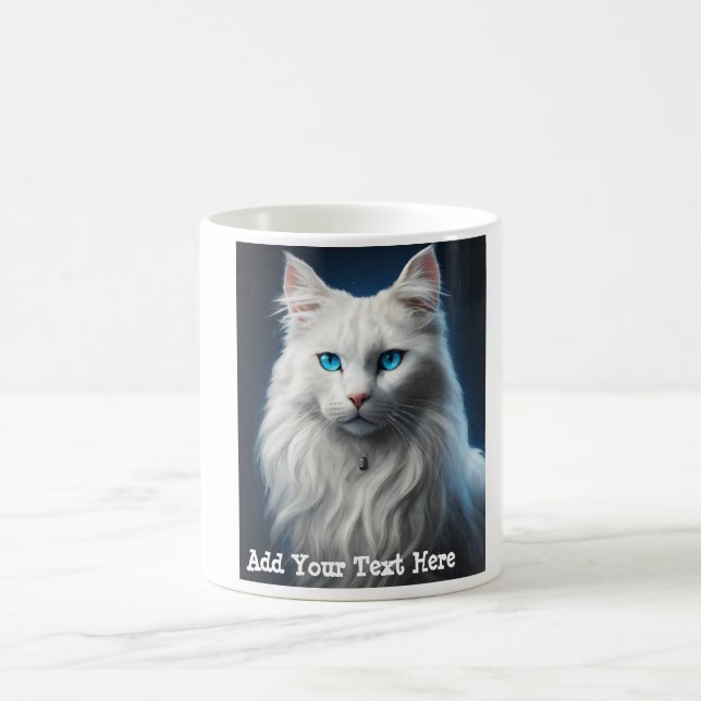 Custom Photo And Optional Text Personalised  Coffee Mug (Center)