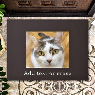 Custom Photo and Optional Text Personalised Doormat
