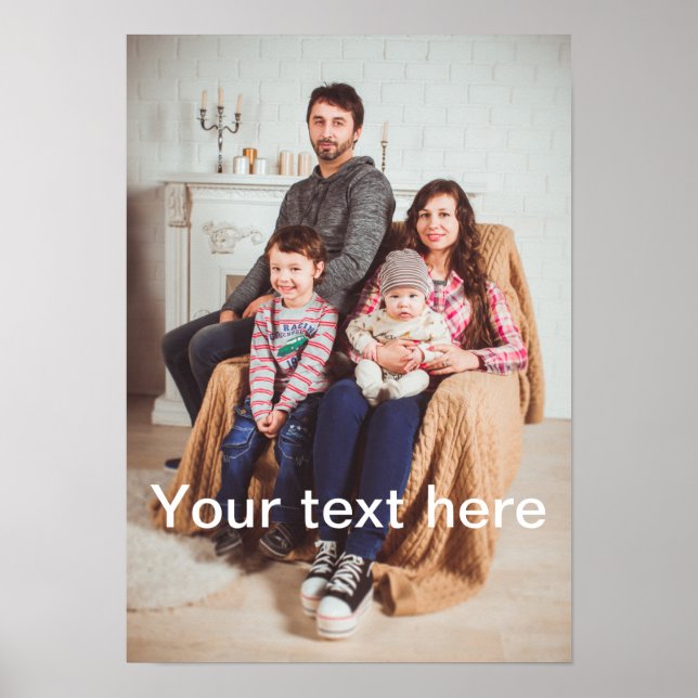 Custom Photo and/or Text Poster (Front)