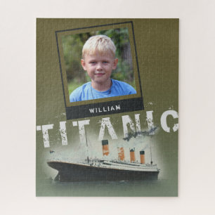 Custom Photo and Personalised Name Titanic Jigsaw Puzzle