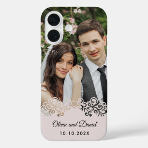 Custom Photo and Personalised Wedding Gift iPhone 16 Case
