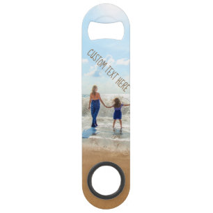 Custom Photo and Text Bar Key with Your Own Design