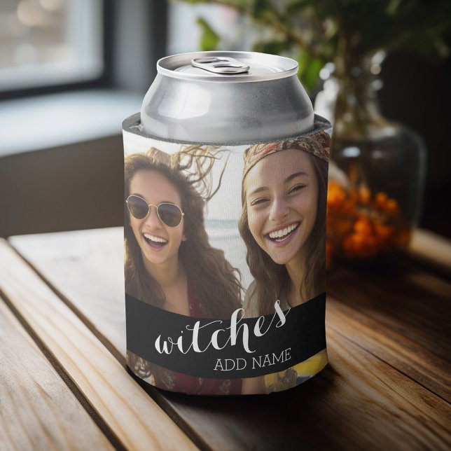Custom Photo and text Can Cooler (Fun personalized photo can cooler with a place to add a theme and custom text)
