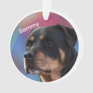 Custom Photo and Text Christmas Tree Ornament