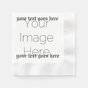 Custom Photo and text Church  – Religious baptism  Napkin