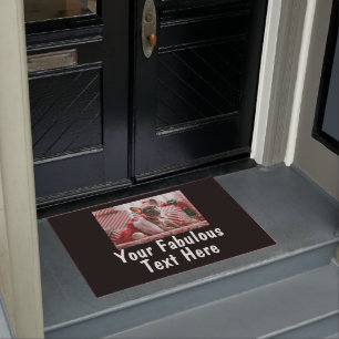 Custom Photo and Text Doormat