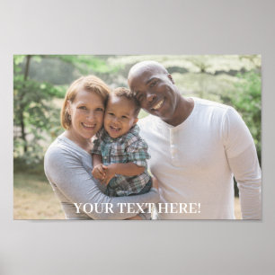 Custom Photo And Text Family Poster