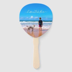 Custom Photo and Text Han Fan Your Own Design