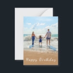 Custom Photo and Text - Happy Birthday - Card<br><div class="desc">Happy Birthday - Custom Photo and Text - Unique Your Own Design -  Personalised Family / Friends or Personal Gift - Add Your Text and Photo - Resize and move or remove and add elements / image with customisation tool !</div>