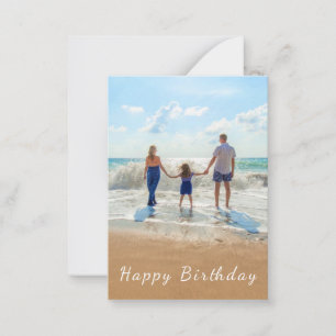 Custom Photo and Text - Happy Birthday - Card
