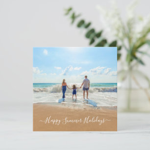 Custom Photo and Text - Happy Summer Holidays -