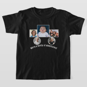 Custom photo and text in Car shape- Boy's T-Shirt 