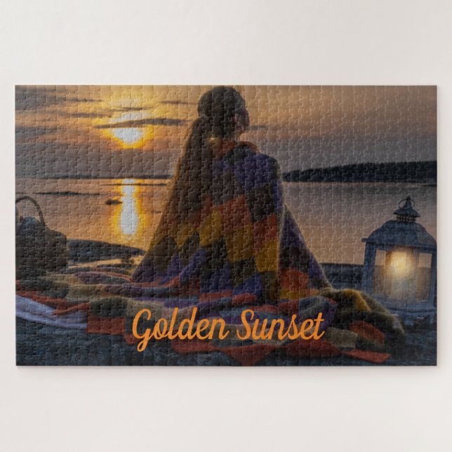 Custom photo and text jigsaw puzzle (Horizontal)