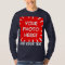 Custom photo and text long sleeve shirt