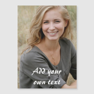 Custom. Photo and Text. Magnetic Invitation