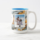 Custom Photo and Text Mug - Black, Grey & Gold 