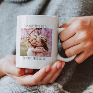 Custom Photo and Text Mug   Gifts for Mum