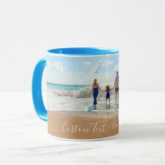 Custom Photo and Text Mug Your Photos Design (Front Left)