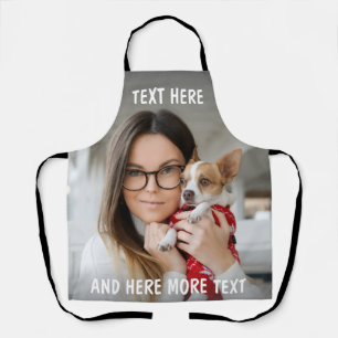 Custom Photo and Text Or Name Apron