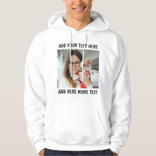 Custom Photo and Text Or Name Hoodie