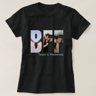 Custom Photo And Text Personalised BFF Friends T-Shirt