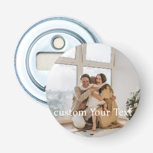 Custom photo and text Personalised Bottle Opener